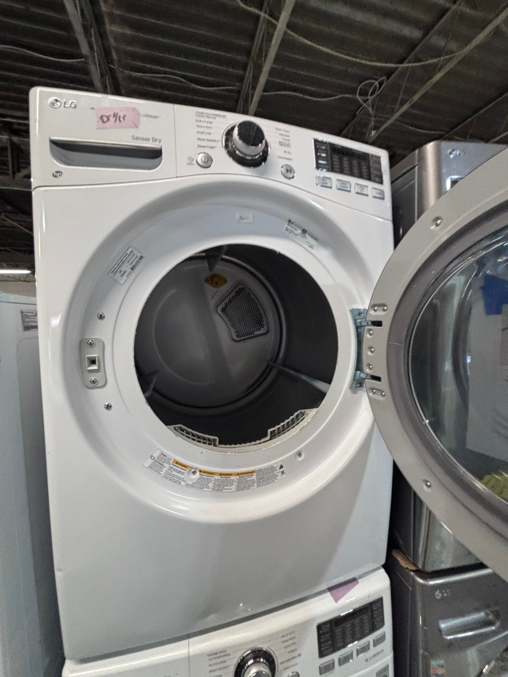 >*early July 4th special 🇺🇸LG washer & dryer set electric 220v front load stackable or side by side - sensor dry in white color #WWS2BSET