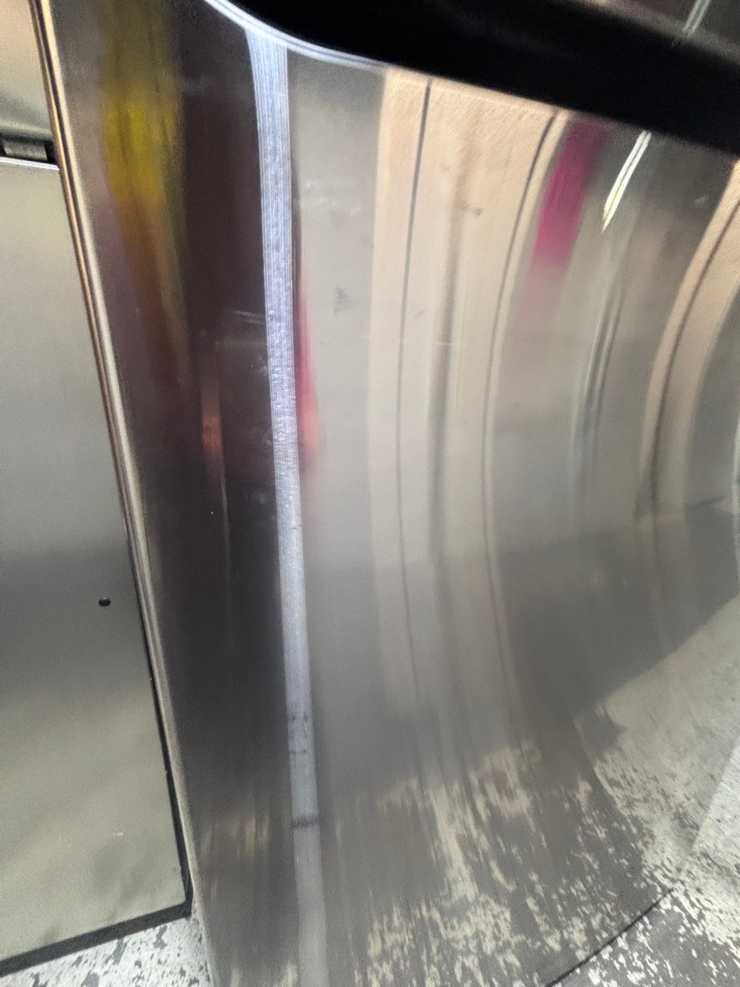 >>LG 33” Top freezer fridge   ,stainless steel. used-refurbished #RTLG41B