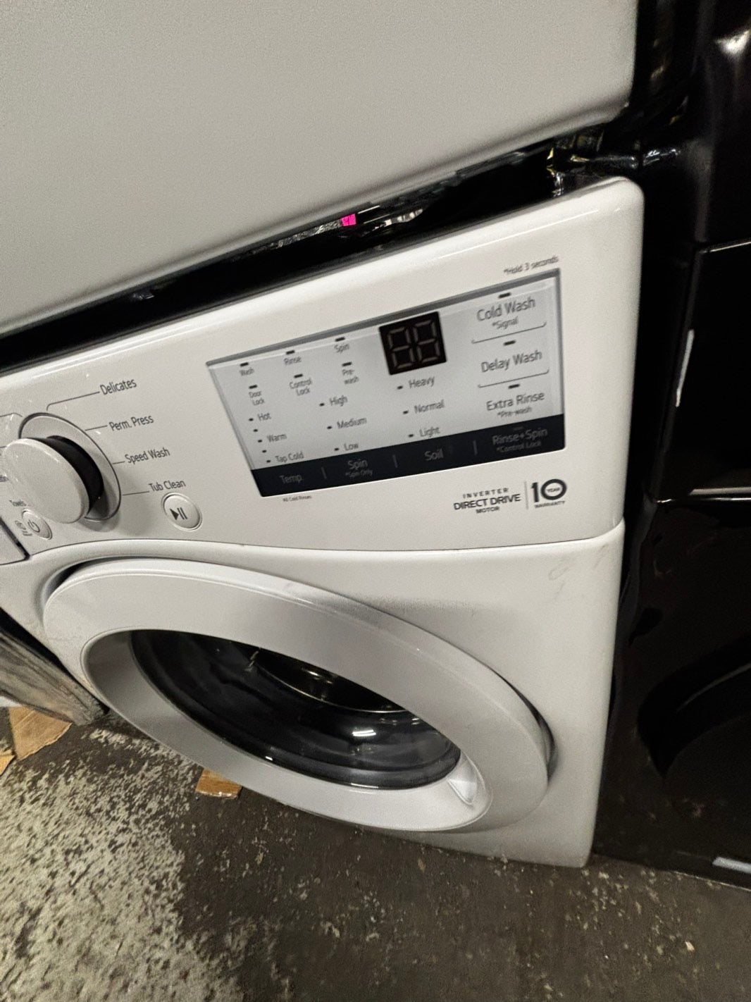 >LG new Open Box 📦 Scratch & dent mix & match 4.5 cu. ft.  Large Capacity Front Load Washer -& 7.4 cu. ft. Large Capacity Front Load Electric Dryer - White mix & match Set / stock number #WDB4AB