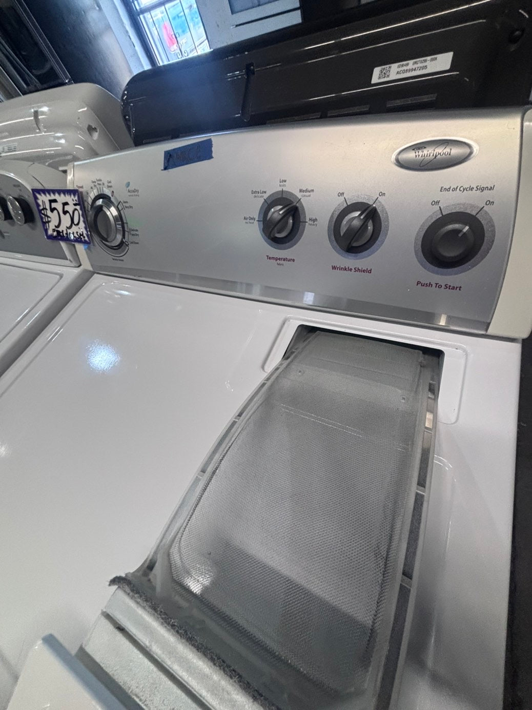 >>whirlpool top load washer large capacity with removable agitator  & electric dryer 220v mix & match set top load side by side #MTLQW5B