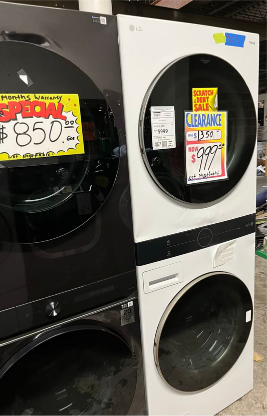 Open box 📦 | Scratch & Dent LG ThinQ WashTower Single Unit Front Load Washer 4.5 Cubic Feet AND Gas Dryer 7.4 Cubic Feet 27" in #WD629JB