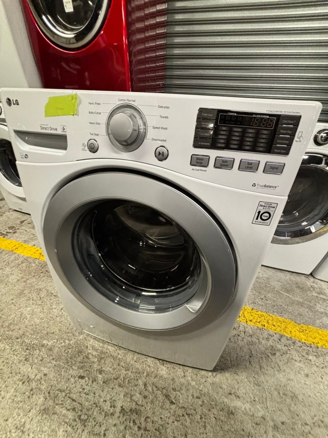 -📢black Friday sale 🦃 LG front load steam washer 4.5cu.ft large capacity stainless steel drum used-refurbished #FWLG15B