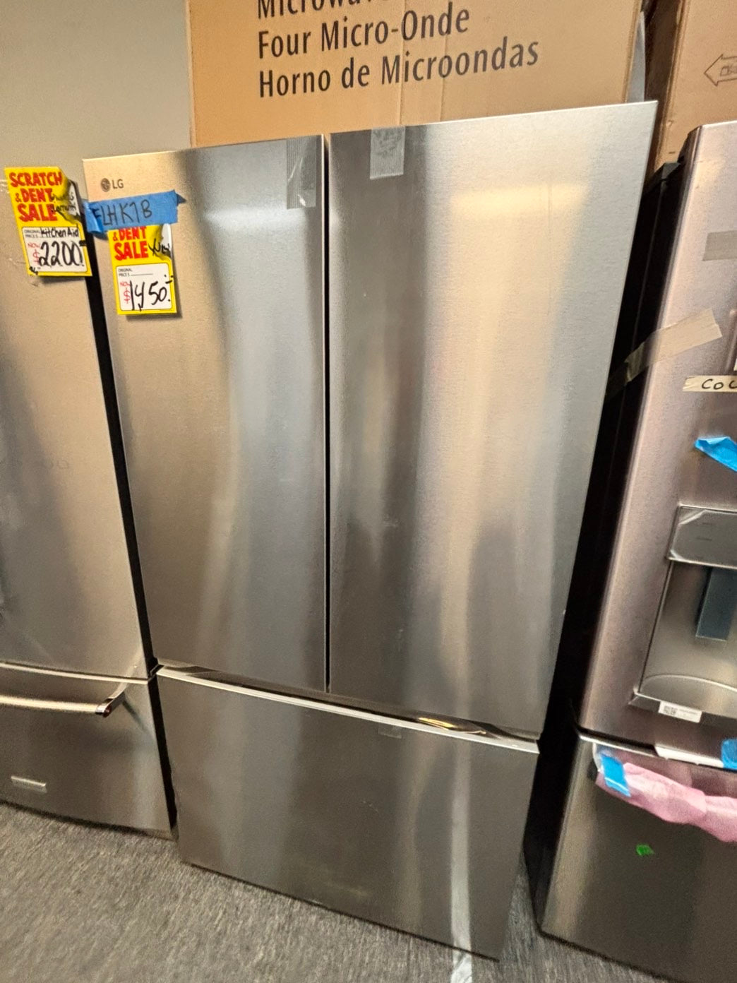 >New open box 📦 samsung 4-doors Counter Depth French Door Refrigerator 22cu.ft in Stainless Steel  #RFSGG1B 36” in