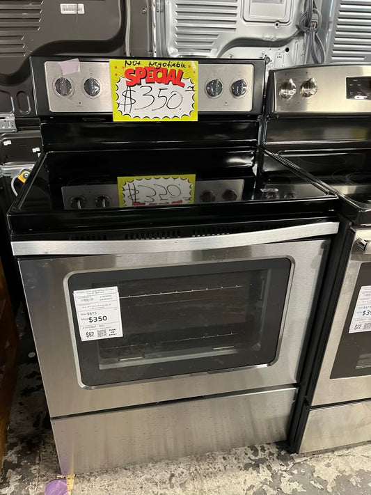Whirlpool electric range stainless steel bake broil 30" #ER510HB-TR