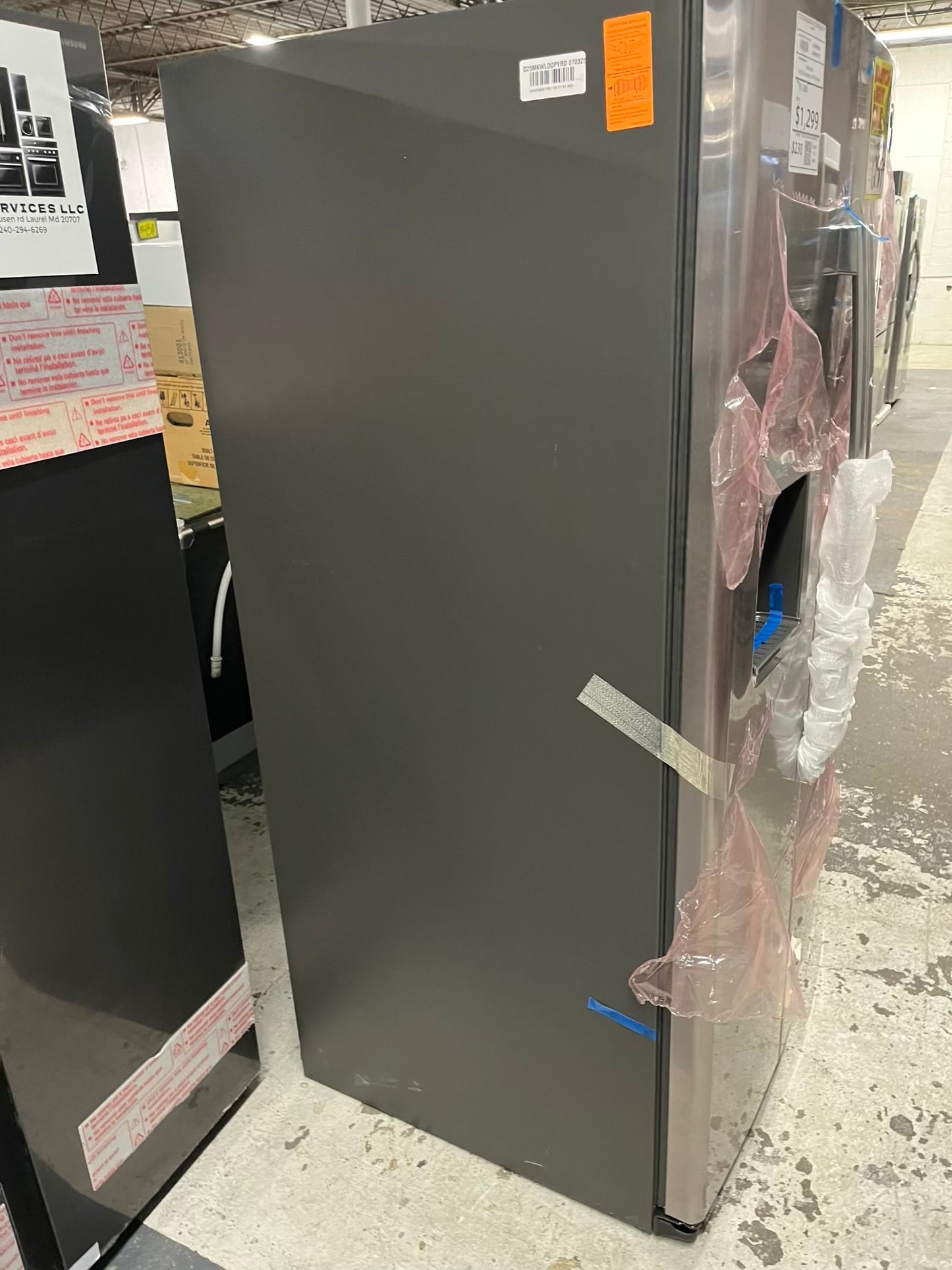 Open Box 📦 GE Side x Side Refrigerator stainless steel w/ice water dispenser  - Item number #RF631KB  36” in