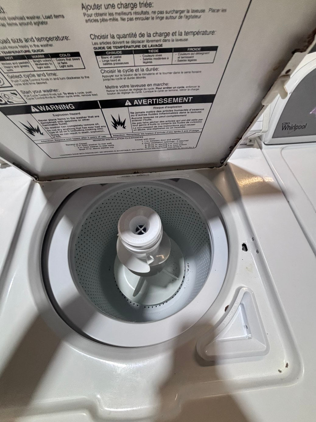 >*sale🎈whirlpool Top load washing machine w agitator 27" in good condition,used-Refurbished #TWE226B