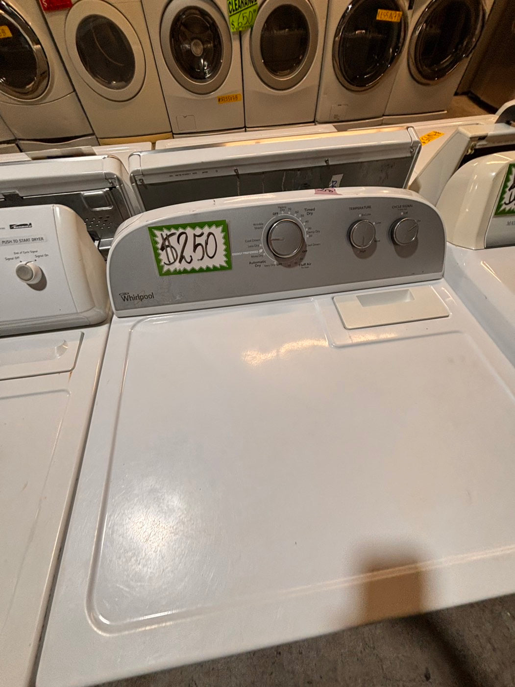 >*whirlpool side x side large capacity electric 220v dryer  in white 27” Refurbished #ED85S1B