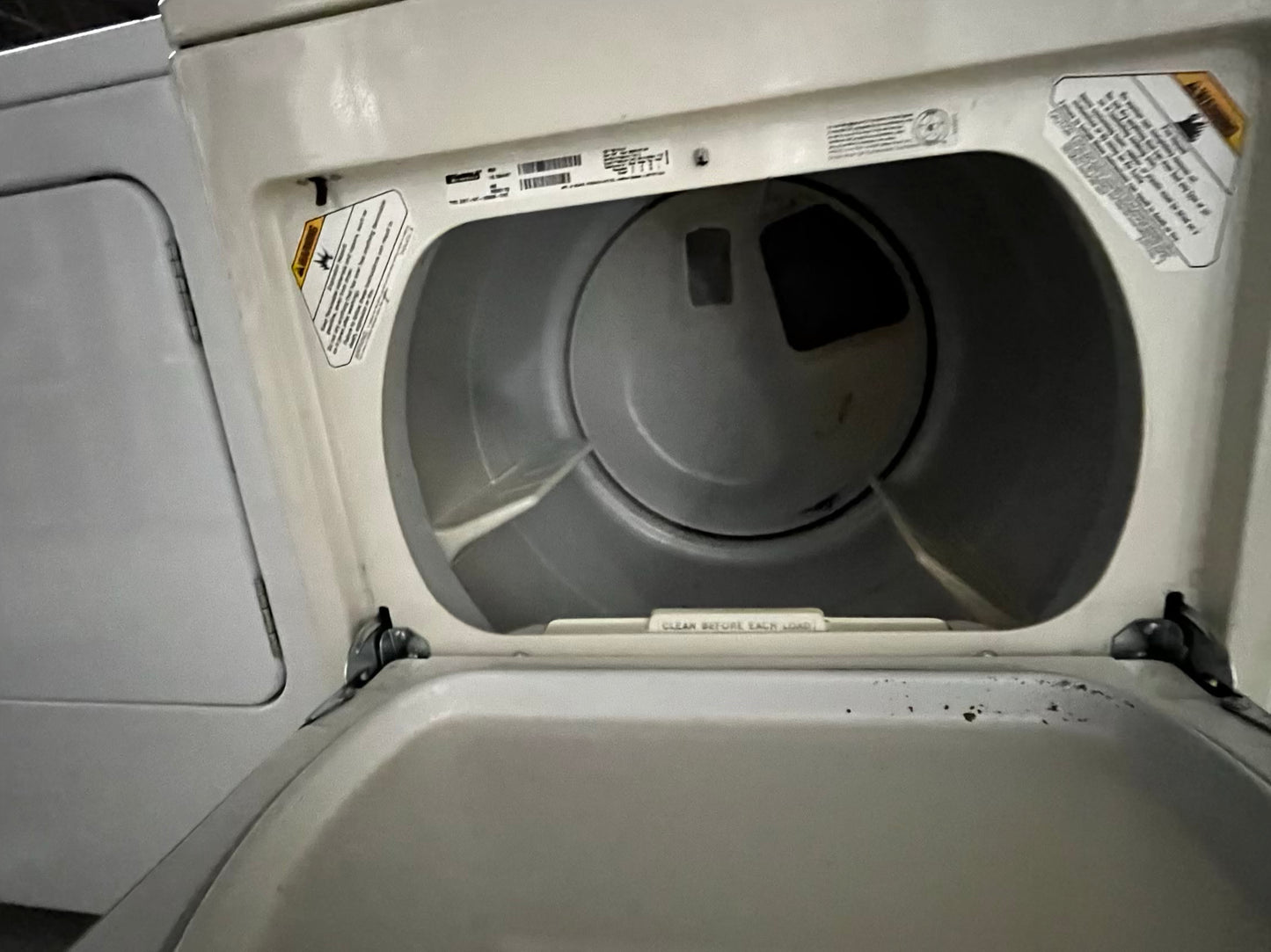 🎄Holiday Sale 🎁 Kenmore  side x side large capacity electric 220v dryer  in off white 27” Refurbished #ED5428NB
