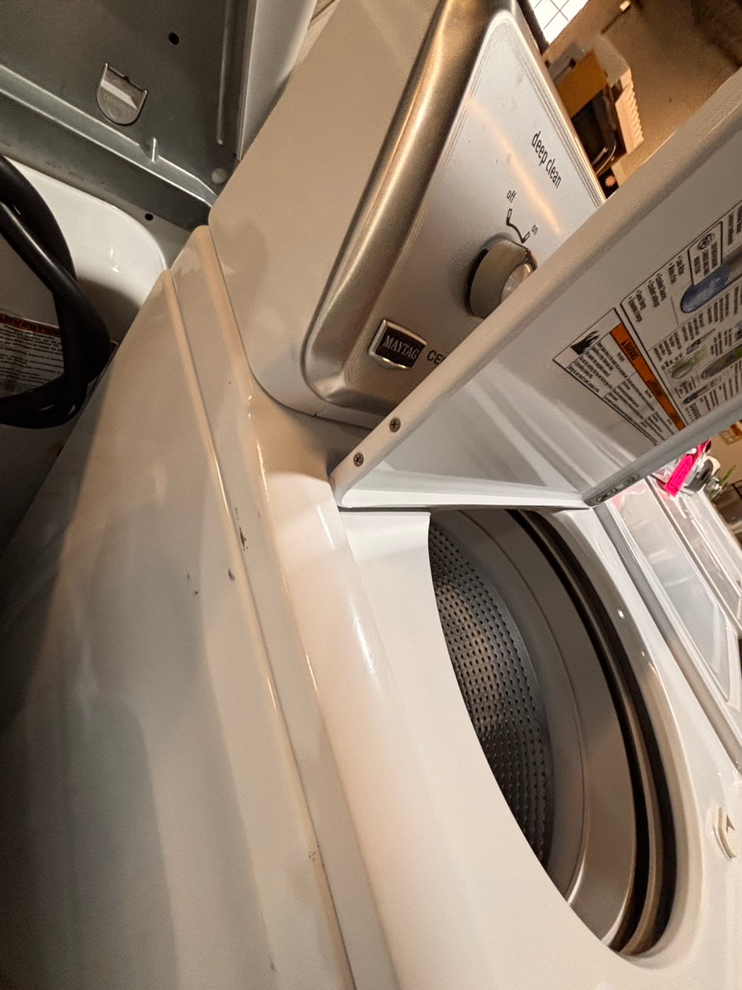 >*sale🎈maytag heavy duty Top load washing machine w out agitator 27" in good condition,used-Refurbished #TWMAW6B