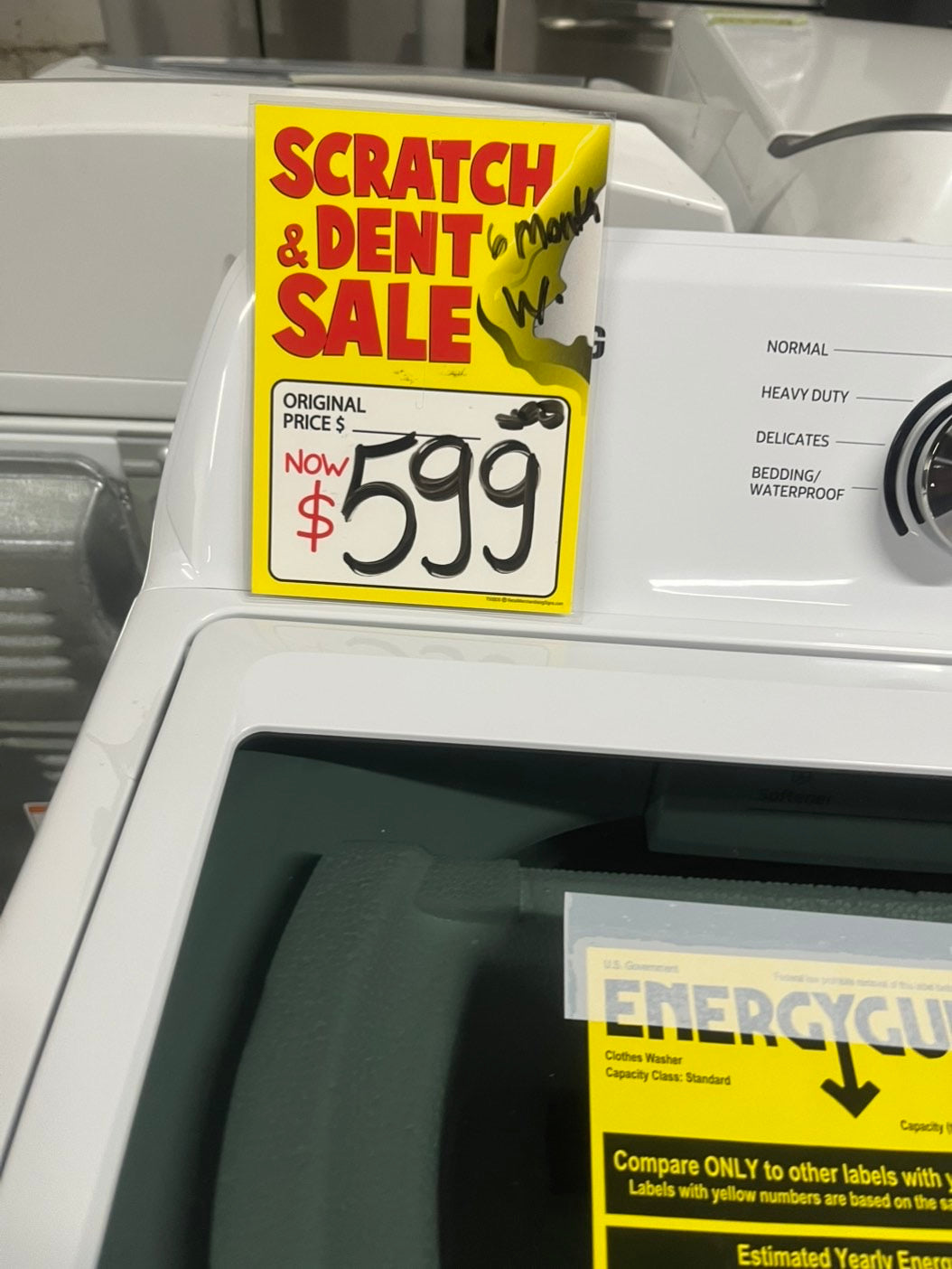 *Open box 📦 New S/d Samsung 4.5 cu. ft. Top Load Washer with Vibration Reduction Technology white 27” #SAM23B