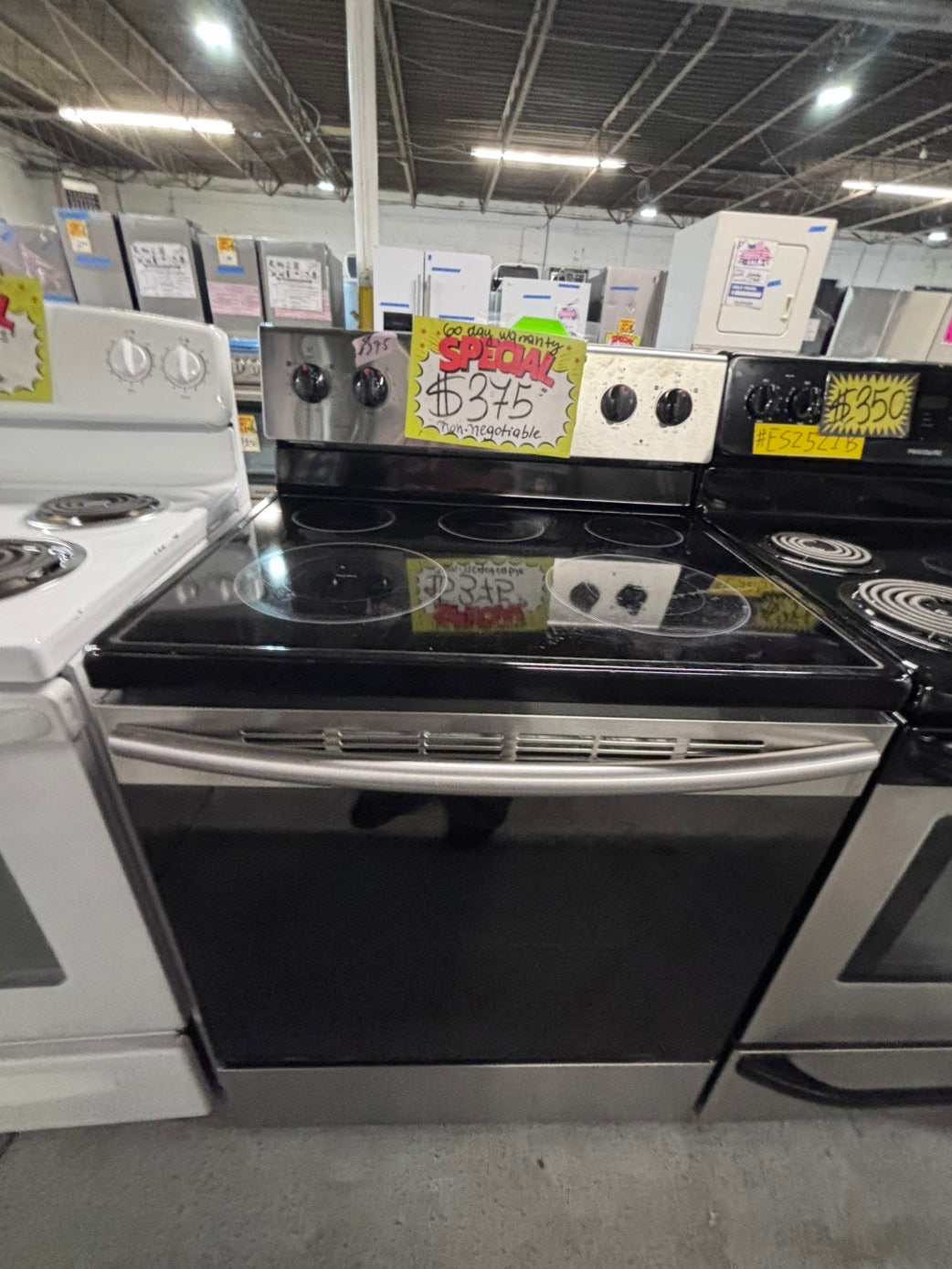 >*special🔥samsung electric 220v glass top range bake Broil roast stainless steel 30" Refurbished #SS5S42B