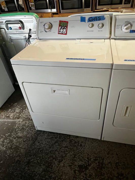 🎁Holiday Sale 🎄Whirlpool gas dryer side by side large capacity in white 29” #GD396T1B