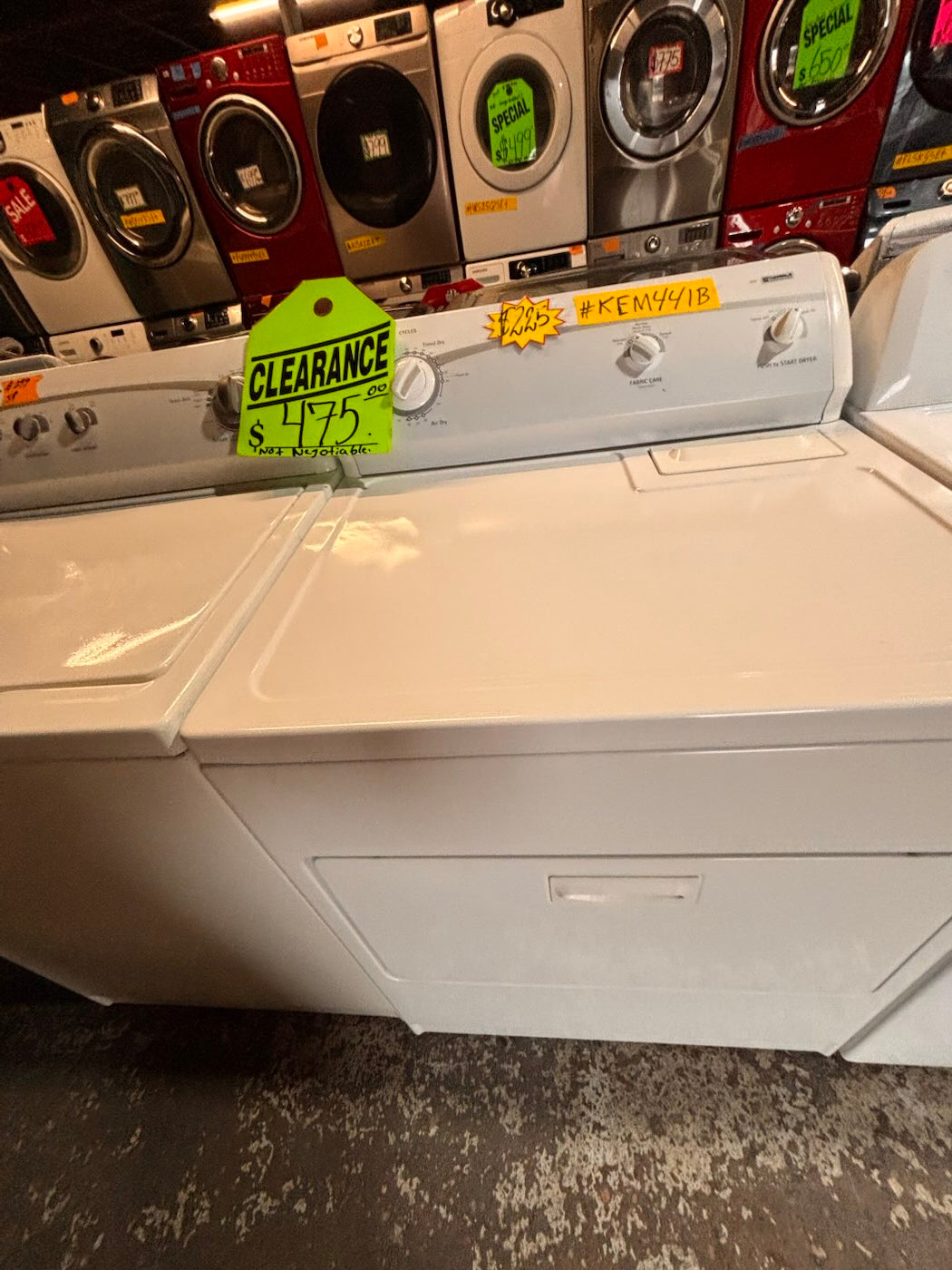 }}sale💥Kenmore top load washer with agitator & electric dryer 220v  set   top load side by side working 💯  with warranty top load side by side #KEM441BSET