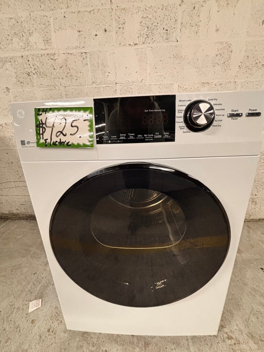 >24” Ge front load Electric Dryer 240v  white  #24GE56B