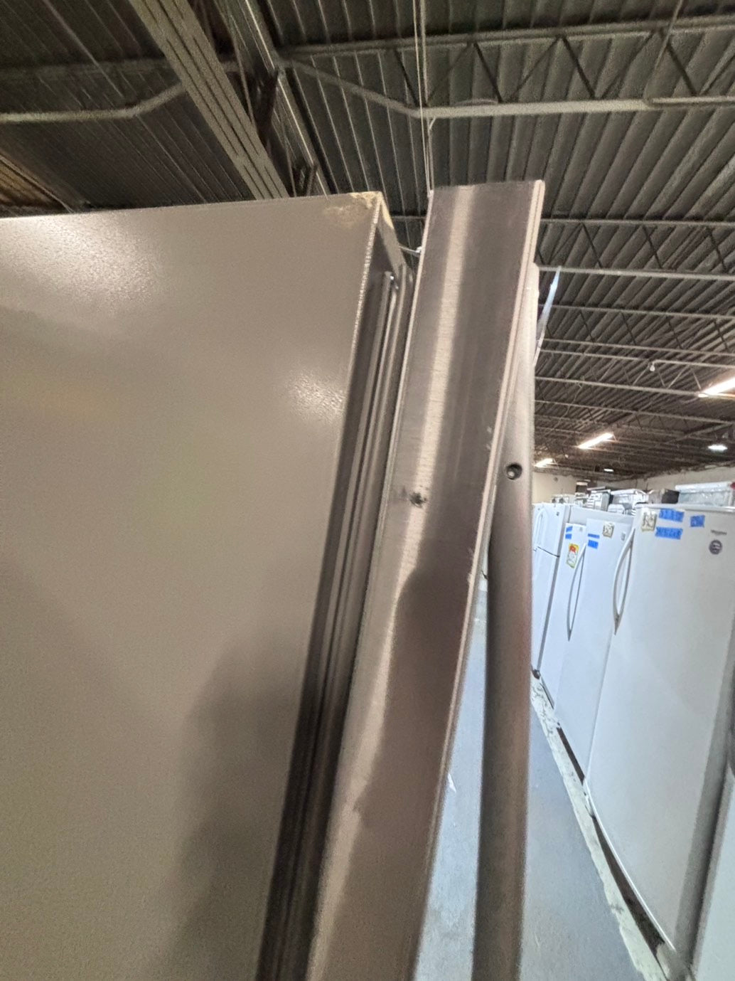 >*Whirlpool top freezer refrigerator stainless steel used-refurbished 30" #RFC769B