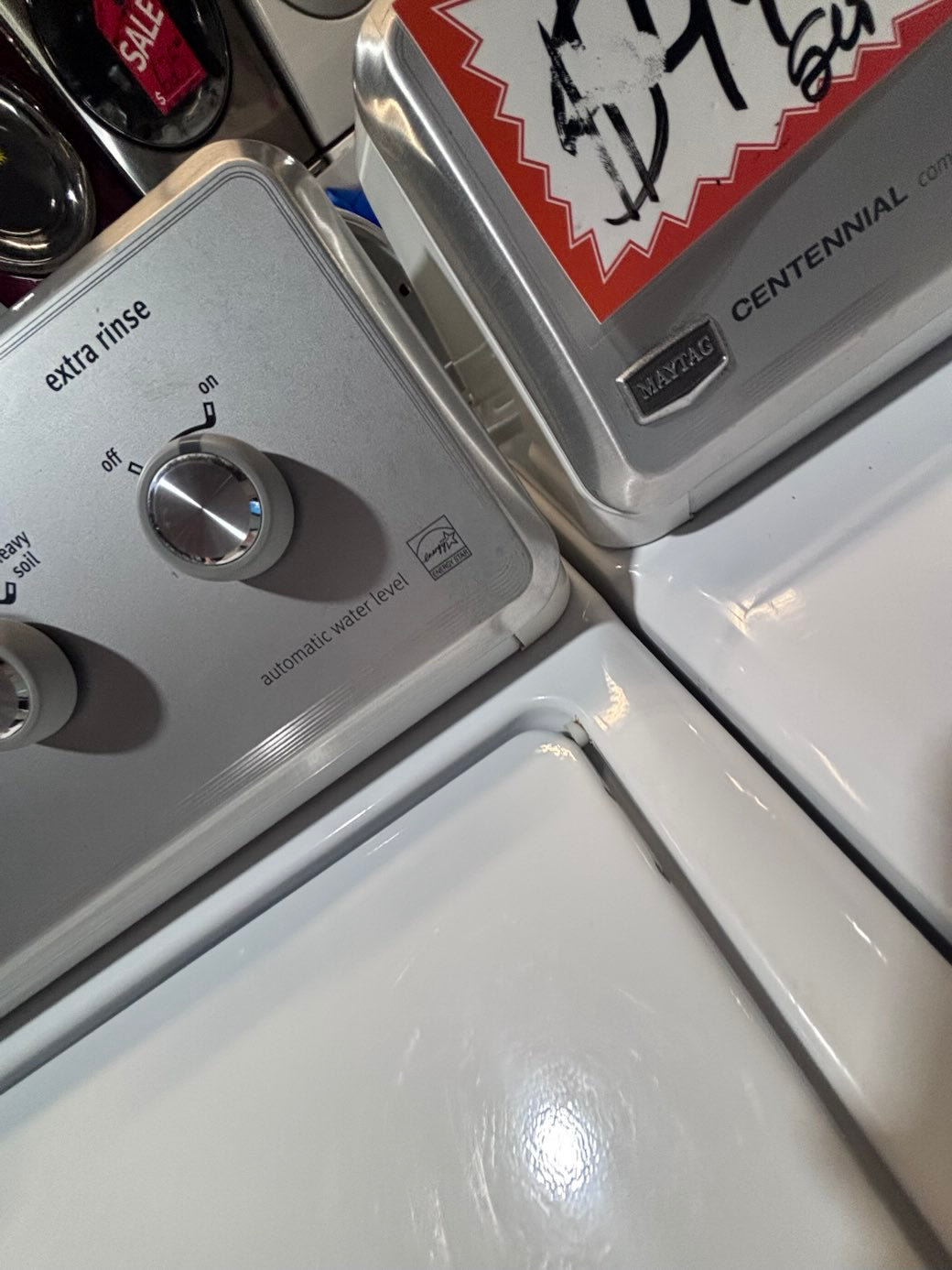 } }Maytag top load washer with agitator & electric dryer 220v  set   top load side by side working 💯  with warranty top load side by side #SK511YB