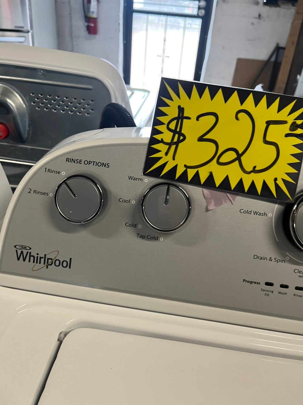 Whirlpool Top load washing machine w agitator 27" used-Refurbished #WHPT26B