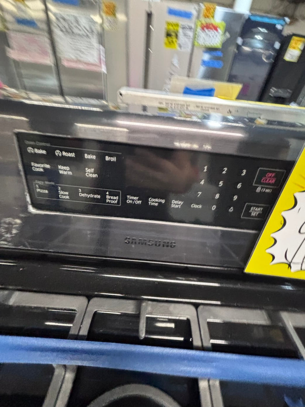 }sale🎈🔥samsung Gas range 5 burner convection oven bake ,broil Hi/Lo self clean in black stainless steel working 💯 with warranty ,used-Refurbished 30” #SB2216B