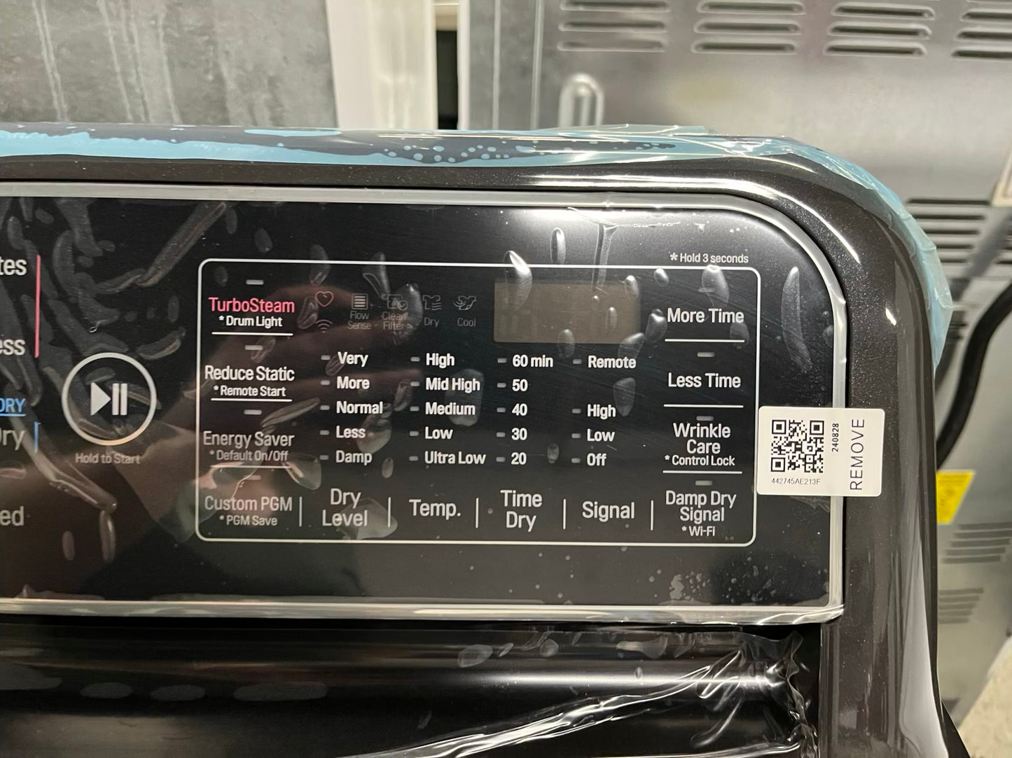 Open Box Scratch & Dent LG - 7.3 Cu. Ft. Electric 220v Dryer 220v wrinkle care with Sensor Dry #WD637LB
