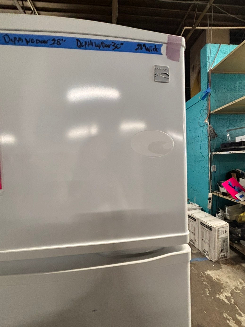 >kenmore 28”top freezer refrigerator stainless steel 28"   #RFWTT7B