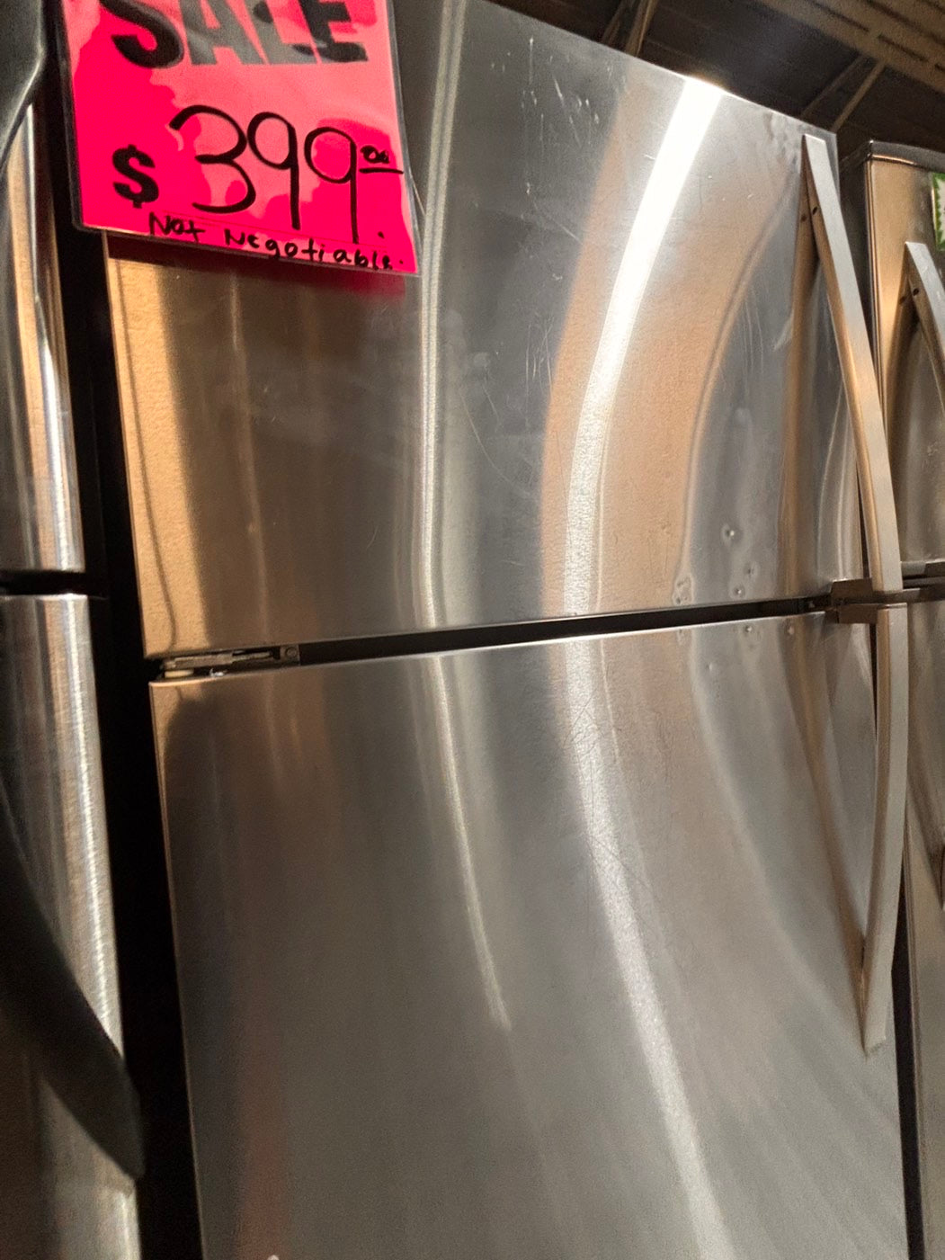 >*sale🔥Whirlpool top freezer refrigerator stainless steel used-refurbished 30" #RFQ669B