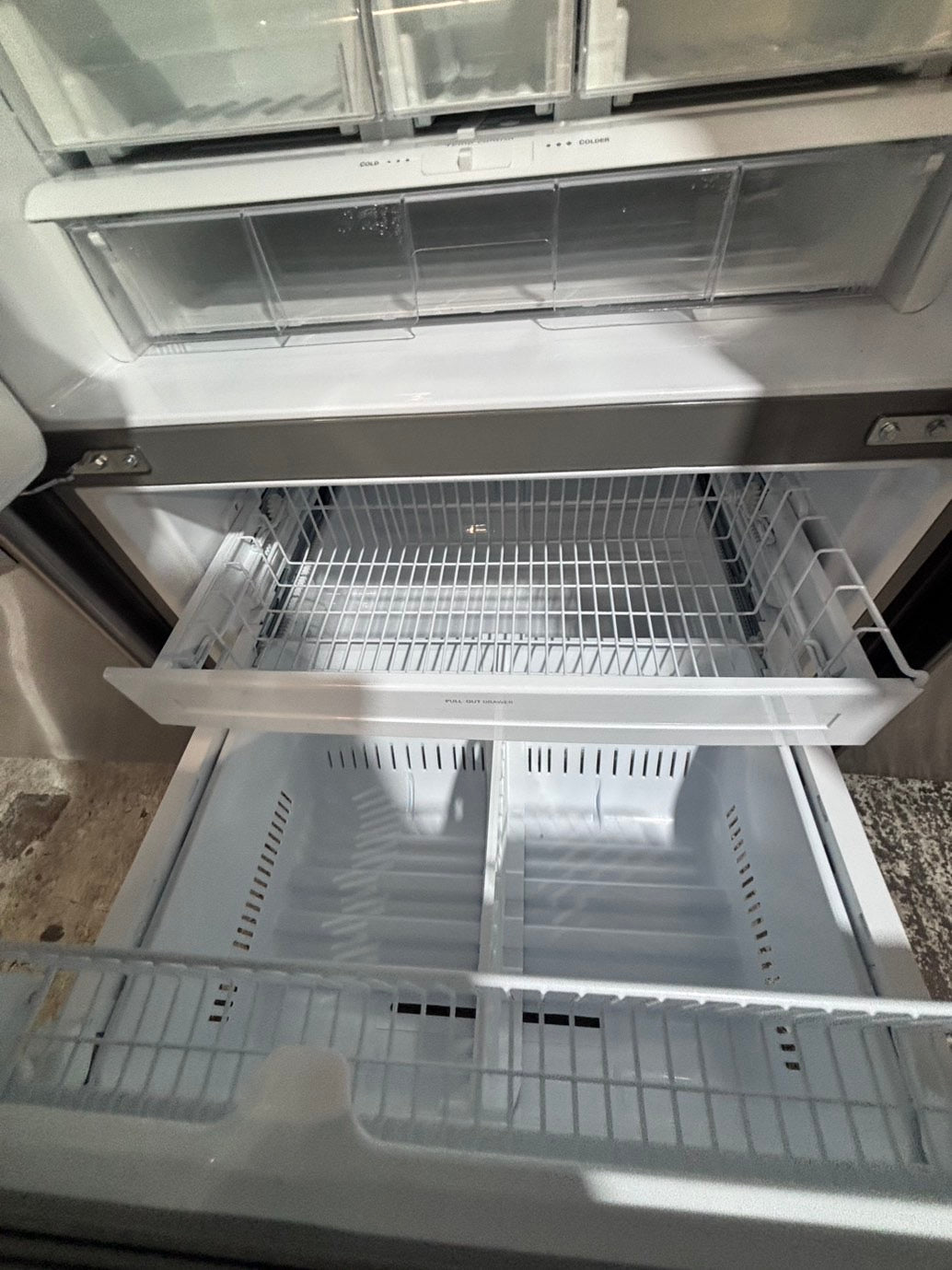 >special price 🙌LG 36” French Door Refrigerator  with ice maker & water dispenser ,used-refurbished #FDL50PSB