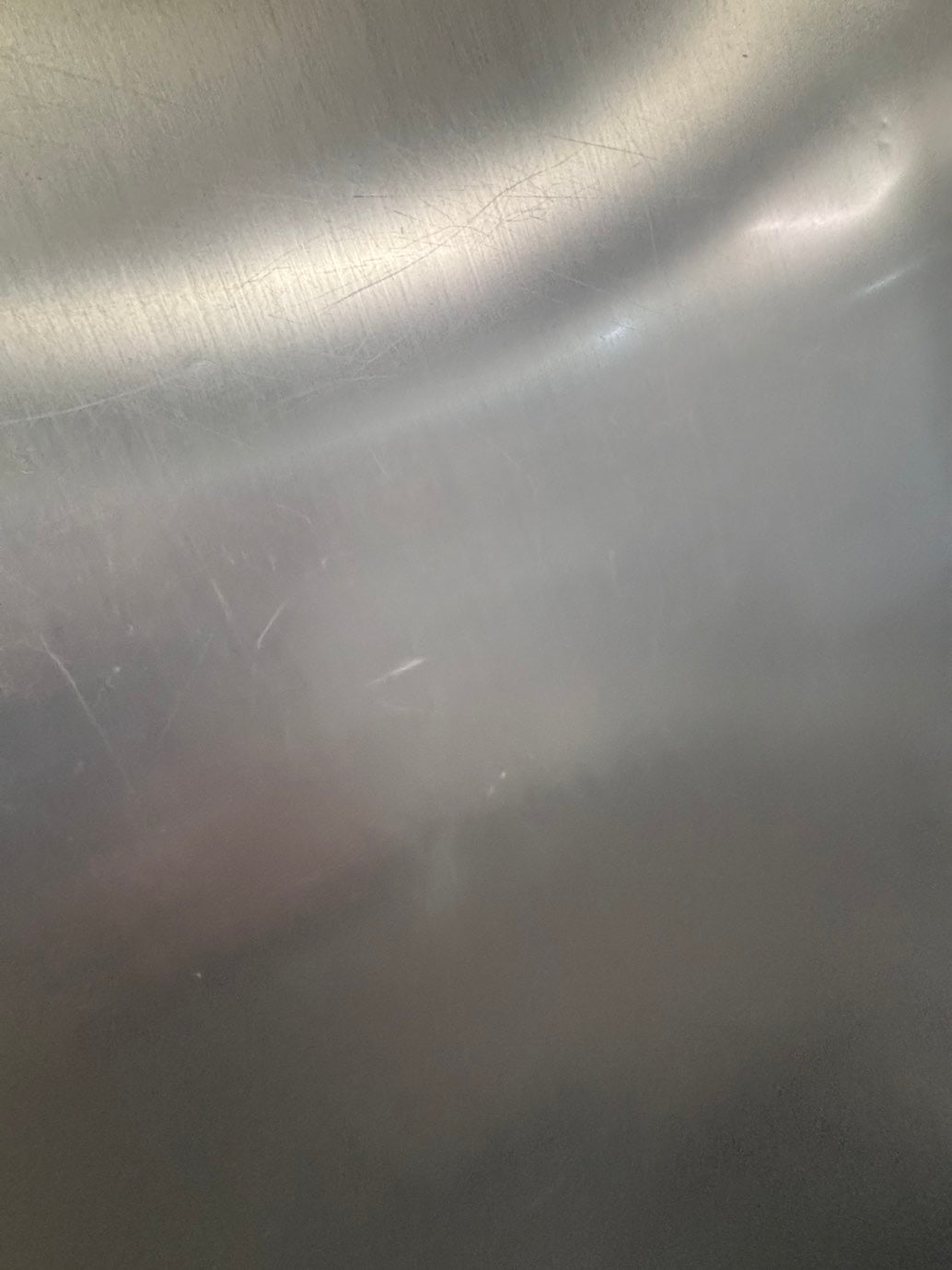 >*28”GE top freezer fridge with ice maker inside stainless steel  used-refurbished #FGBS3RB