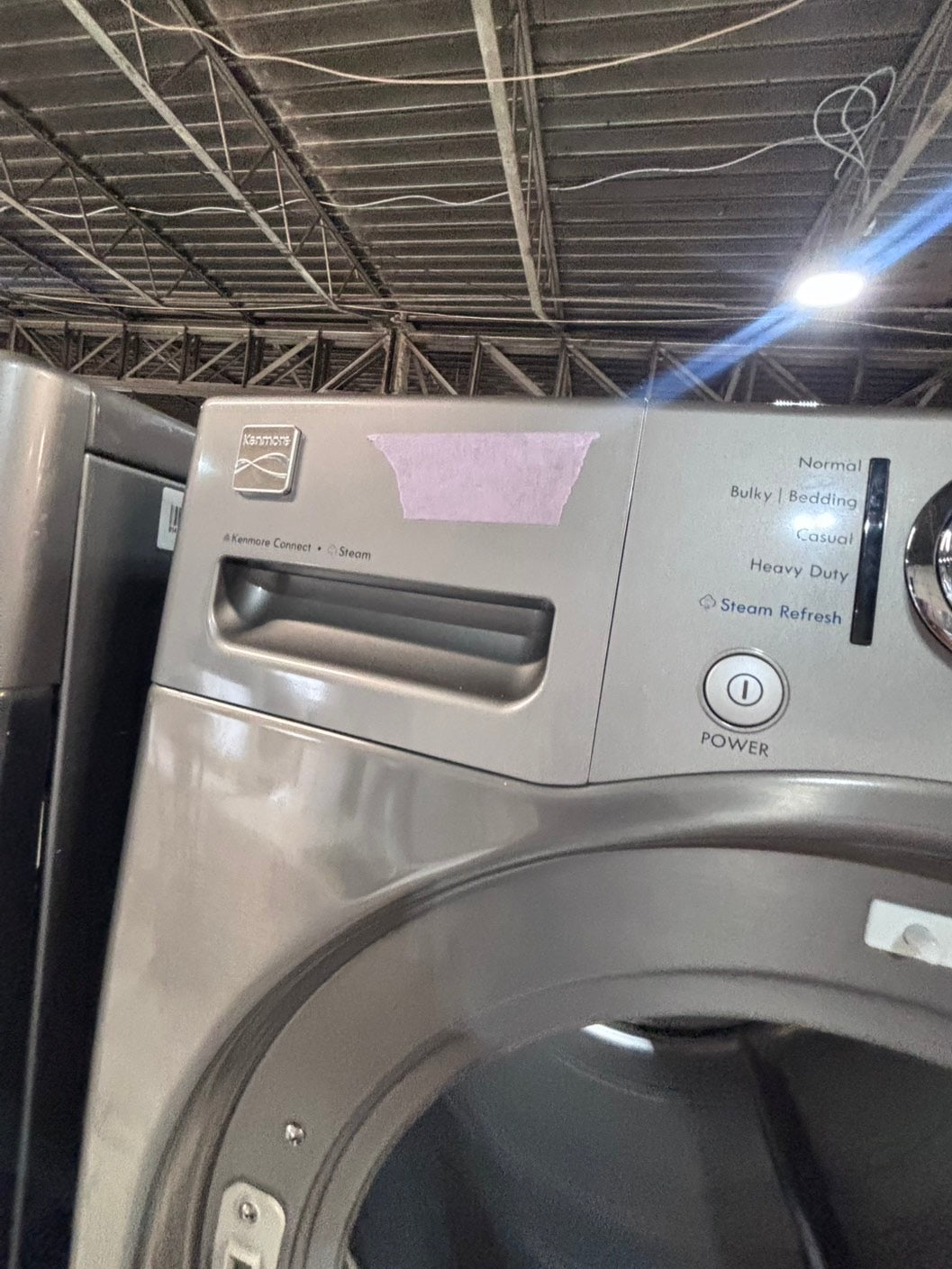 >*early July 4th special 🇺🇸kenmore washer & dryer set electric 220v front load stackable or side by side - sensor dry in gray color #GSS2BSET