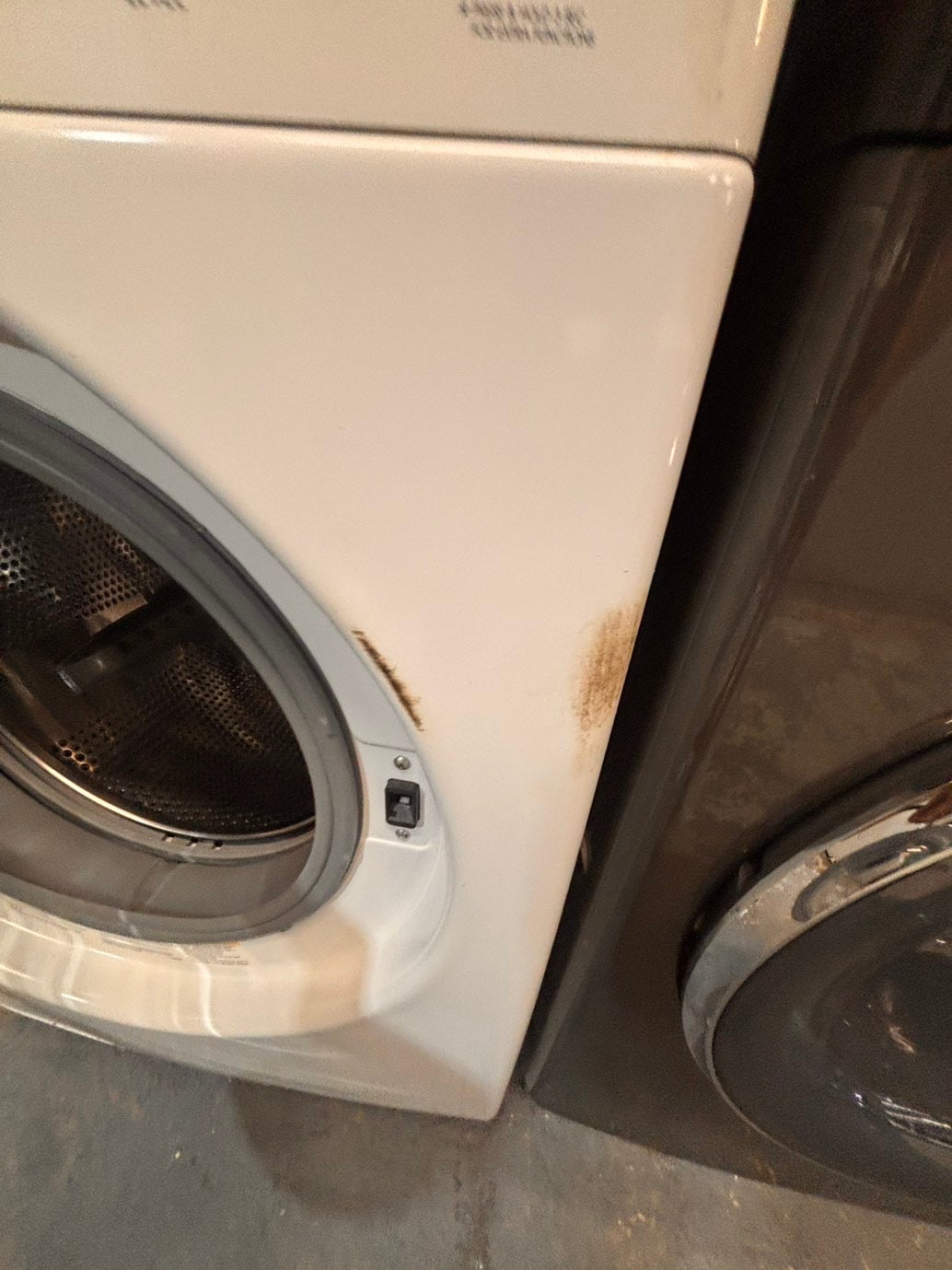 >* special🎉LG washer & dryer set electric 220v front load stackable or side by side - sensor dry in white  #WDAZ6SET