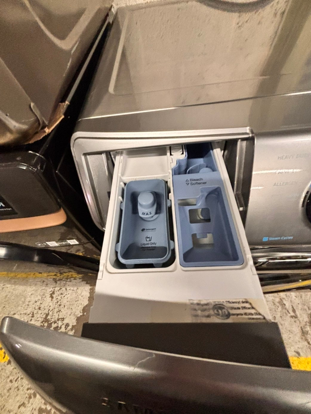 >💥Samsung silver  washer 4.5cu. ft. Large capacity, 27” stackable or side by side  used-refurbished         #SSD5GAB