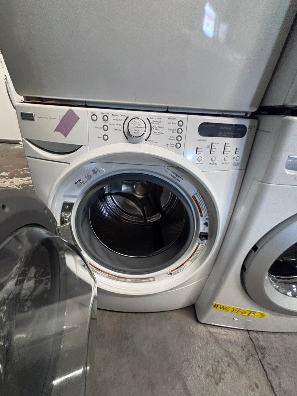 >*early July 4th special 🇺🇸kenmore set electric 220v front load stackable or side by side - sensor dry in white color #ESKK12SET