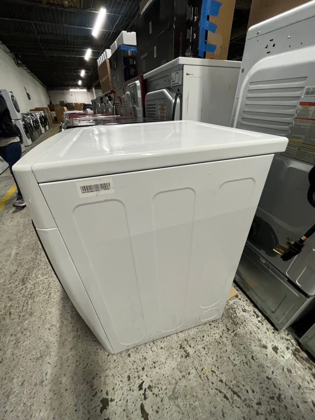 -Kenmore Steam Dryer front load stackable electric 220v dryer in white 27" #EDKN12B