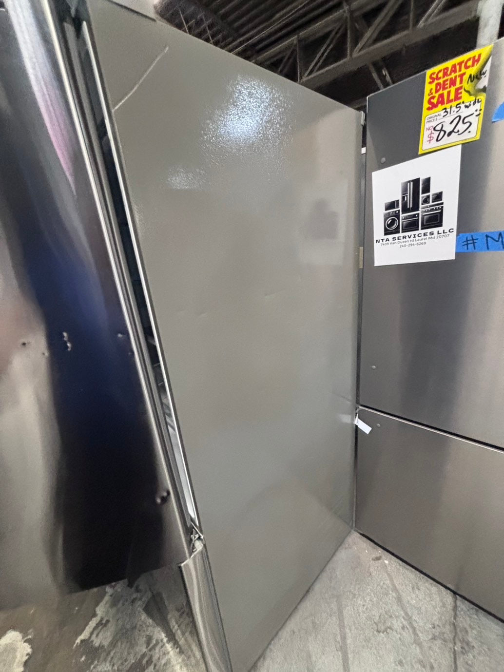 >* special🔥used-Refurbished kenmore 36”w x69h x 29.1/5 depth refrigerator stainless steel w/ice & water dispenser 36 “ #FDKQ4U3B