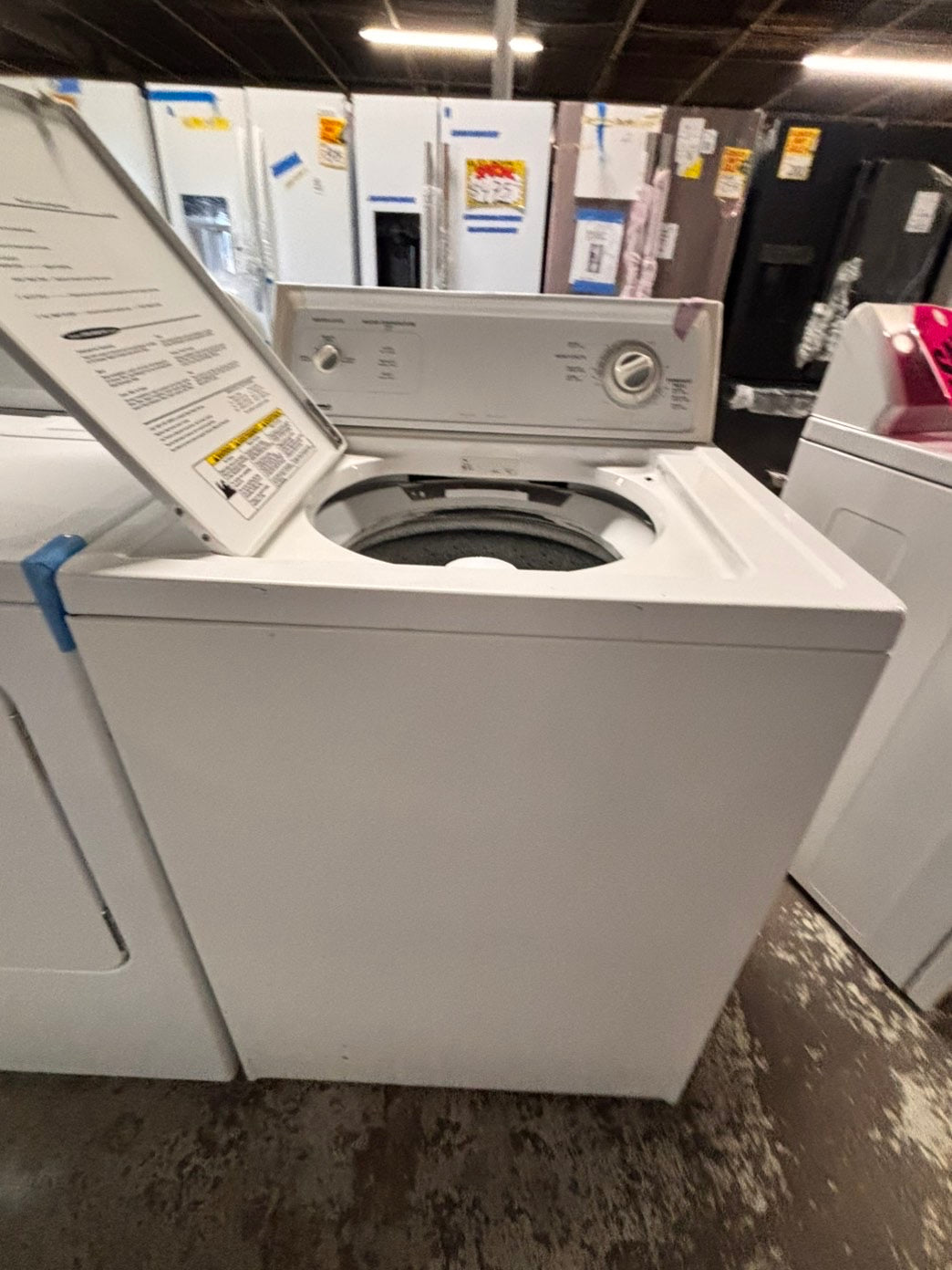 >special price‼️Kenmore top load washer w/agitator  & electric dryer flat back  220v  set top load side by side #WH7X3BSET