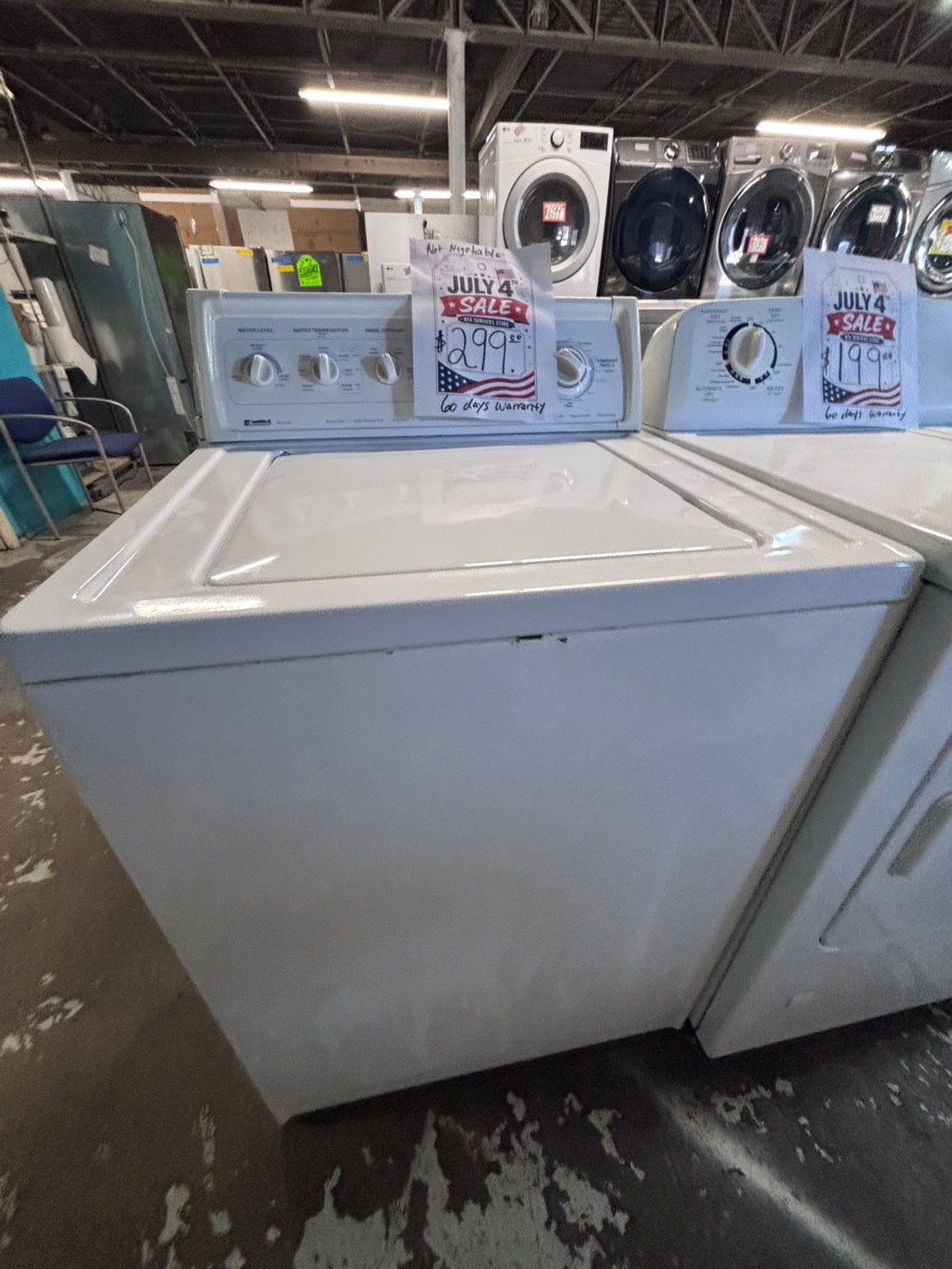 >*Early July 4th sale🎈kenmore Top load washing machine w agitator 27" in good condition,used-Refurbished #WZQ7DB