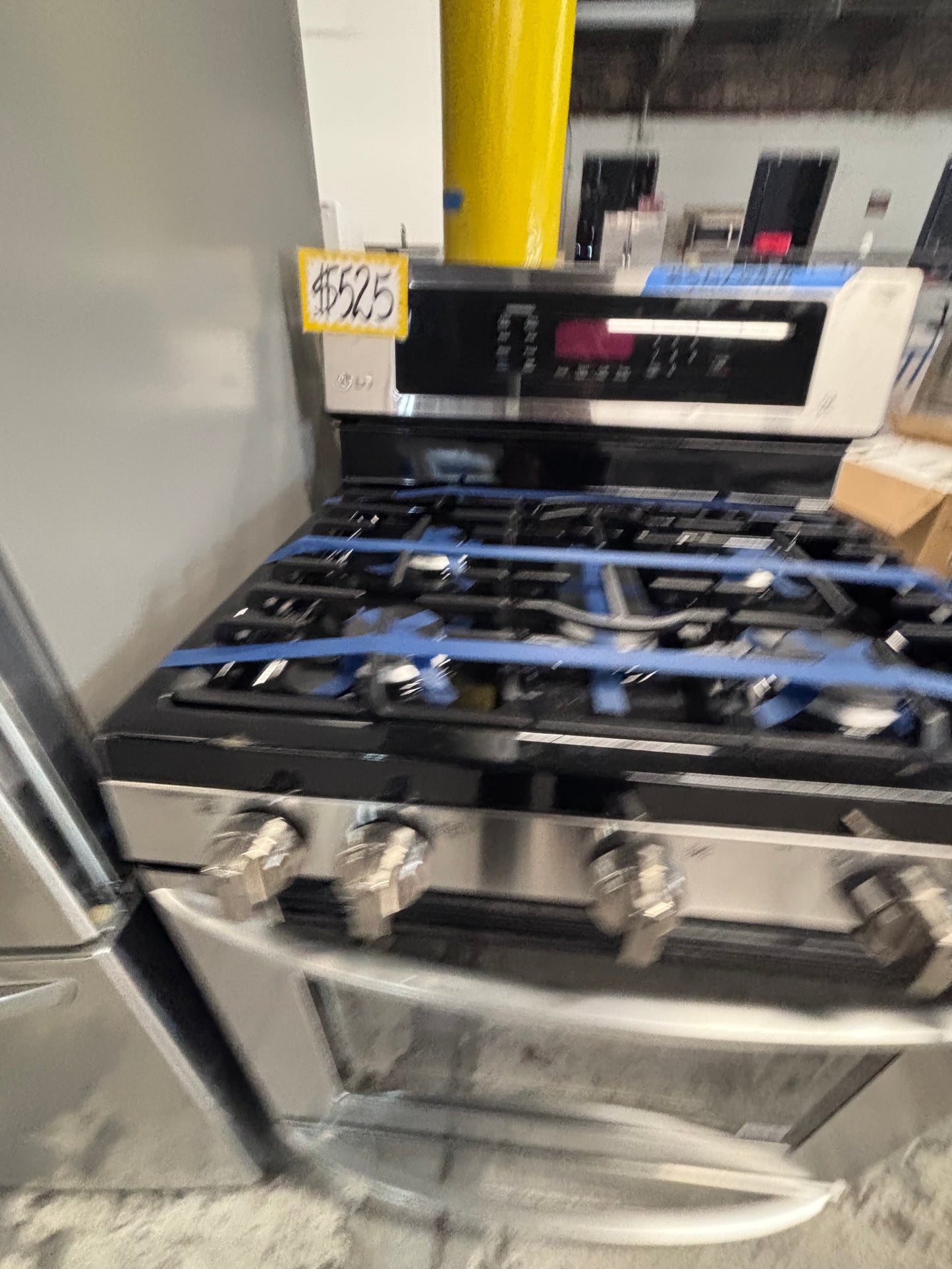 >Special 🎈2pc. Combo Refurbished 30” cu.ft -LG full size french door refrigerator w/ice water dispenser 36",gas range five burners all same brand used-refurbished  #RF6612PC