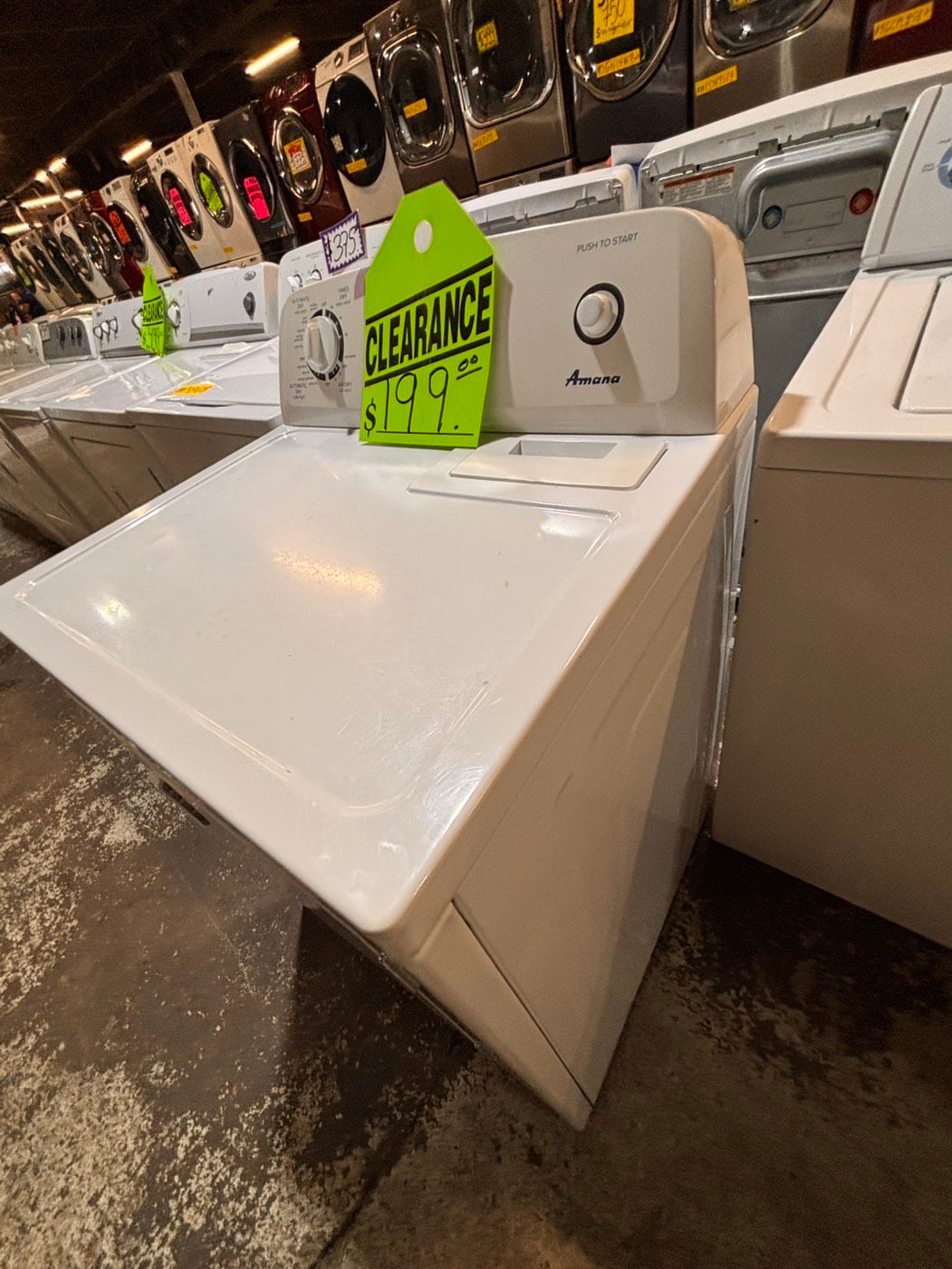 >*sale🔥Amana large capacity top load washer stainless steel drum & electric dryer 220v  set top load side by side #TAA2T1B