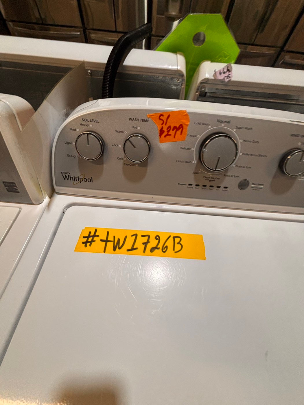 >*/whirlpool top load washer  & electric dryer 220v  set top load side by side #TS54TYB