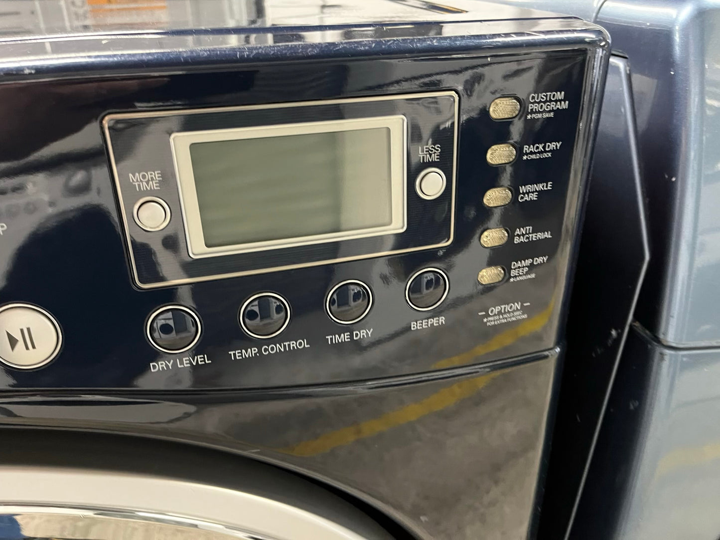 LG TROMM front load stackable electric 220v dryer in navy blue  27" #ED299TB
