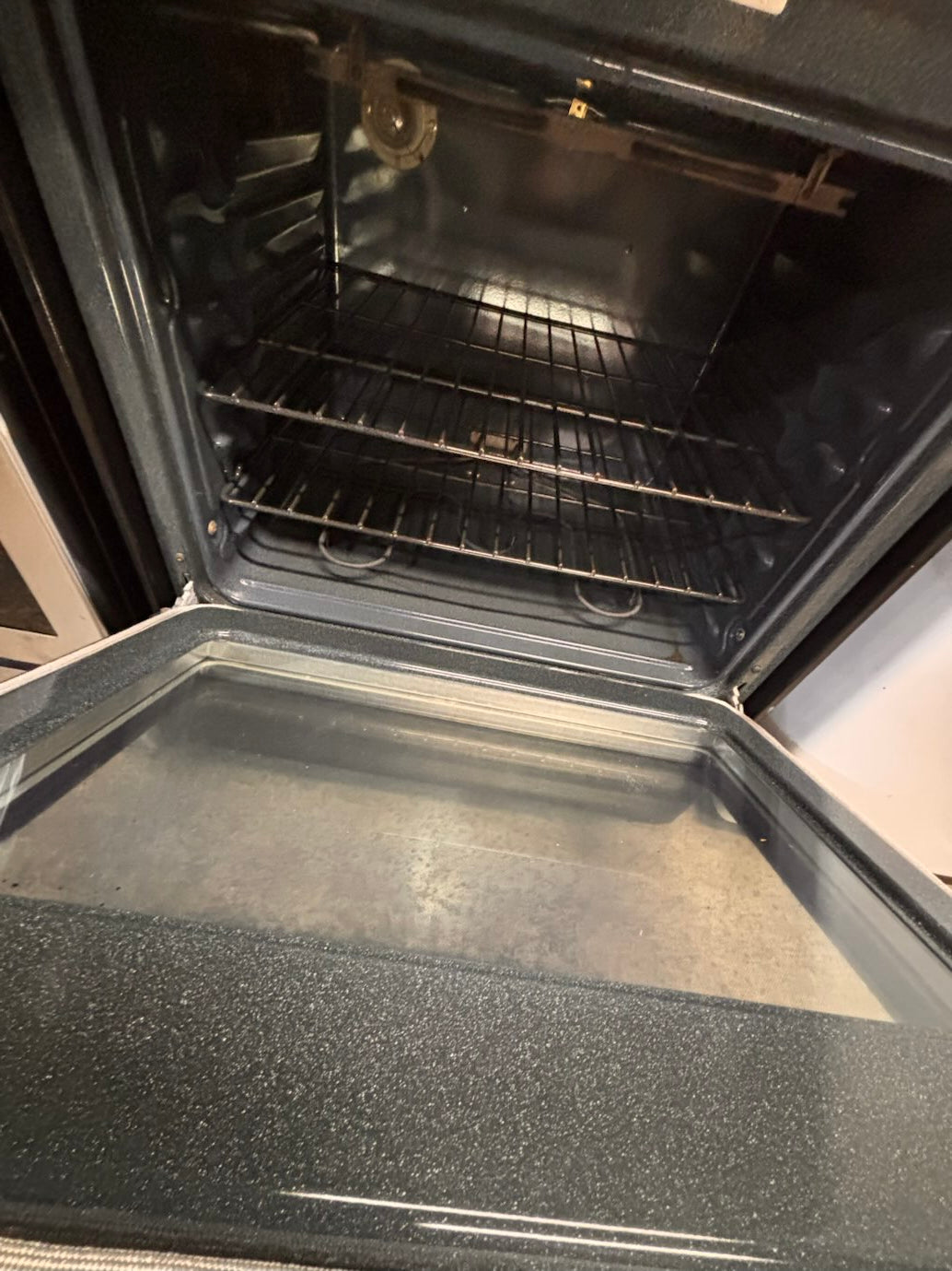 }} GE  black electric coil top range coil 220v bake /Broil 4 burner used-Refurbished  great condition 30" working 💯 with warranty  #GES9G4B