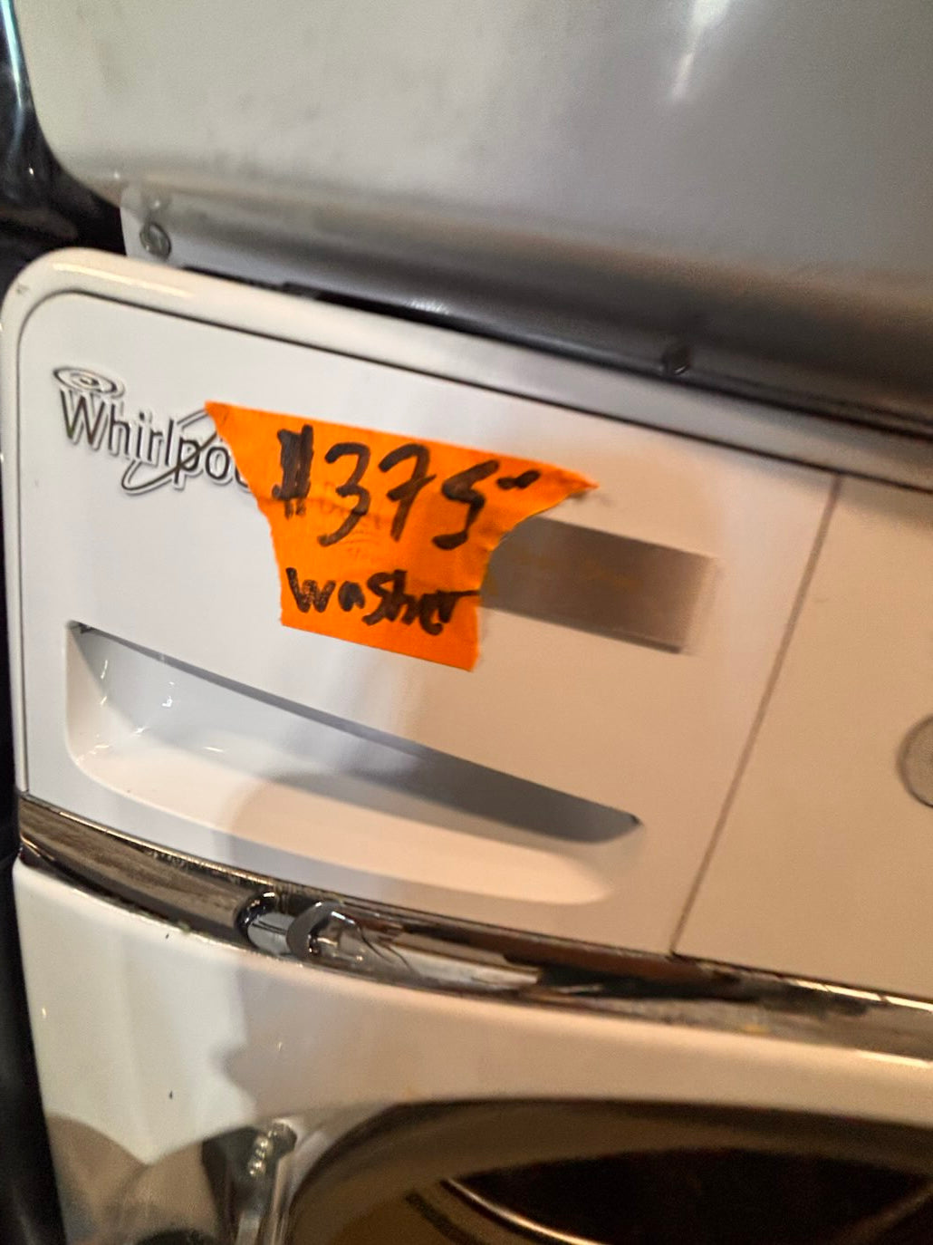 }}Whirlpool steam washer 4.5 cu ft & dryer 7.2 cu ft mix & match set electric steam 220v front load stackable or side by side - sensor dry white color   #WY918SET