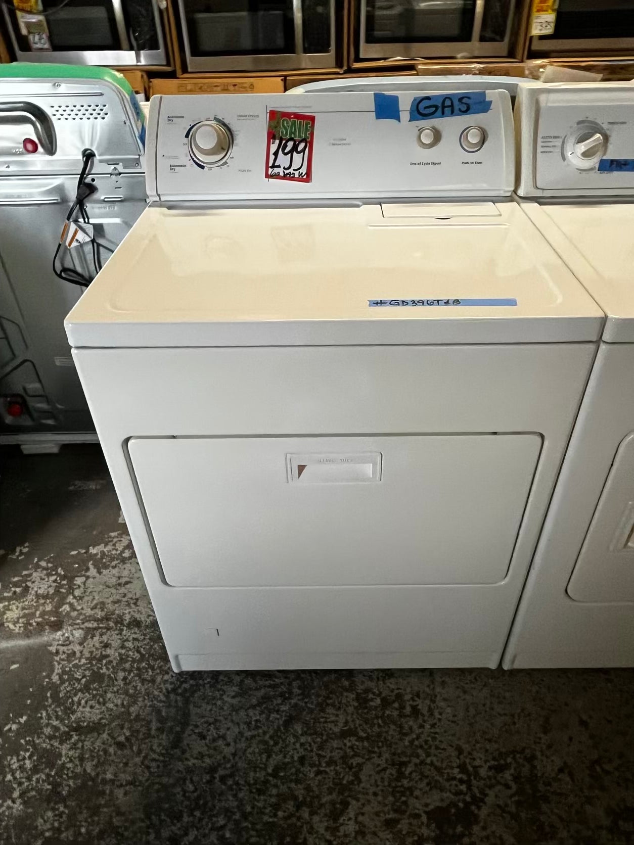 🎁Holiday Sale 🎄Whirlpool gas dryer side by side large capacity in white 29” #GD396T1B
