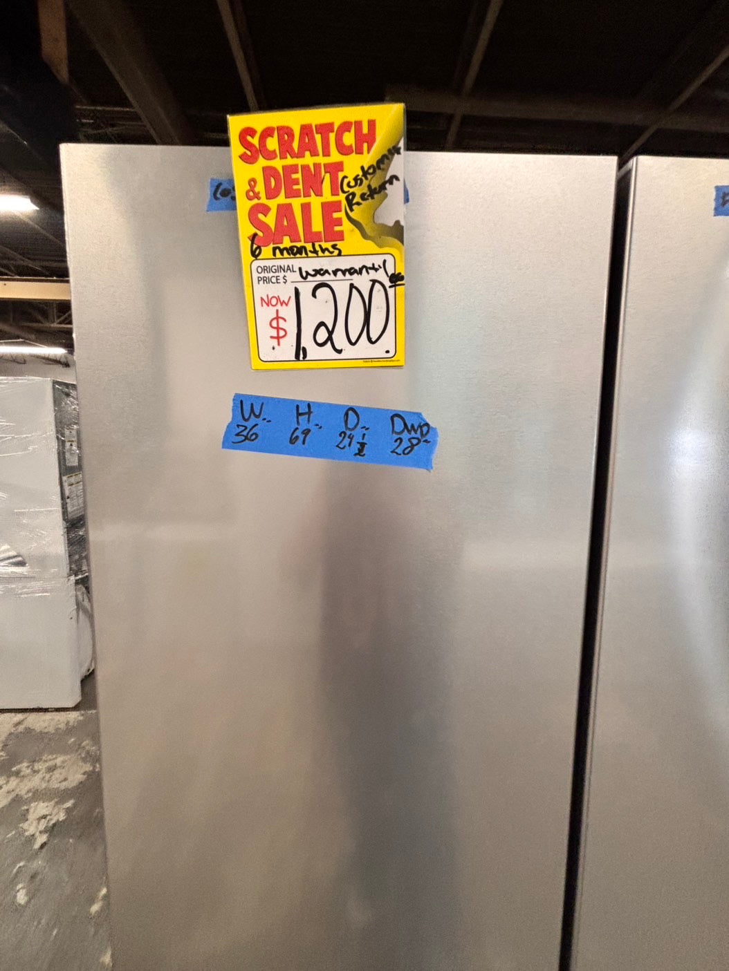 >special🎈New open box 📦 costumer return whirlpool- 23 cu. ft. Counter depth 19.4 cu. ft. Counter Depth French Door Refrigerator in Fingerprint Resistant .. #RWVYY41B