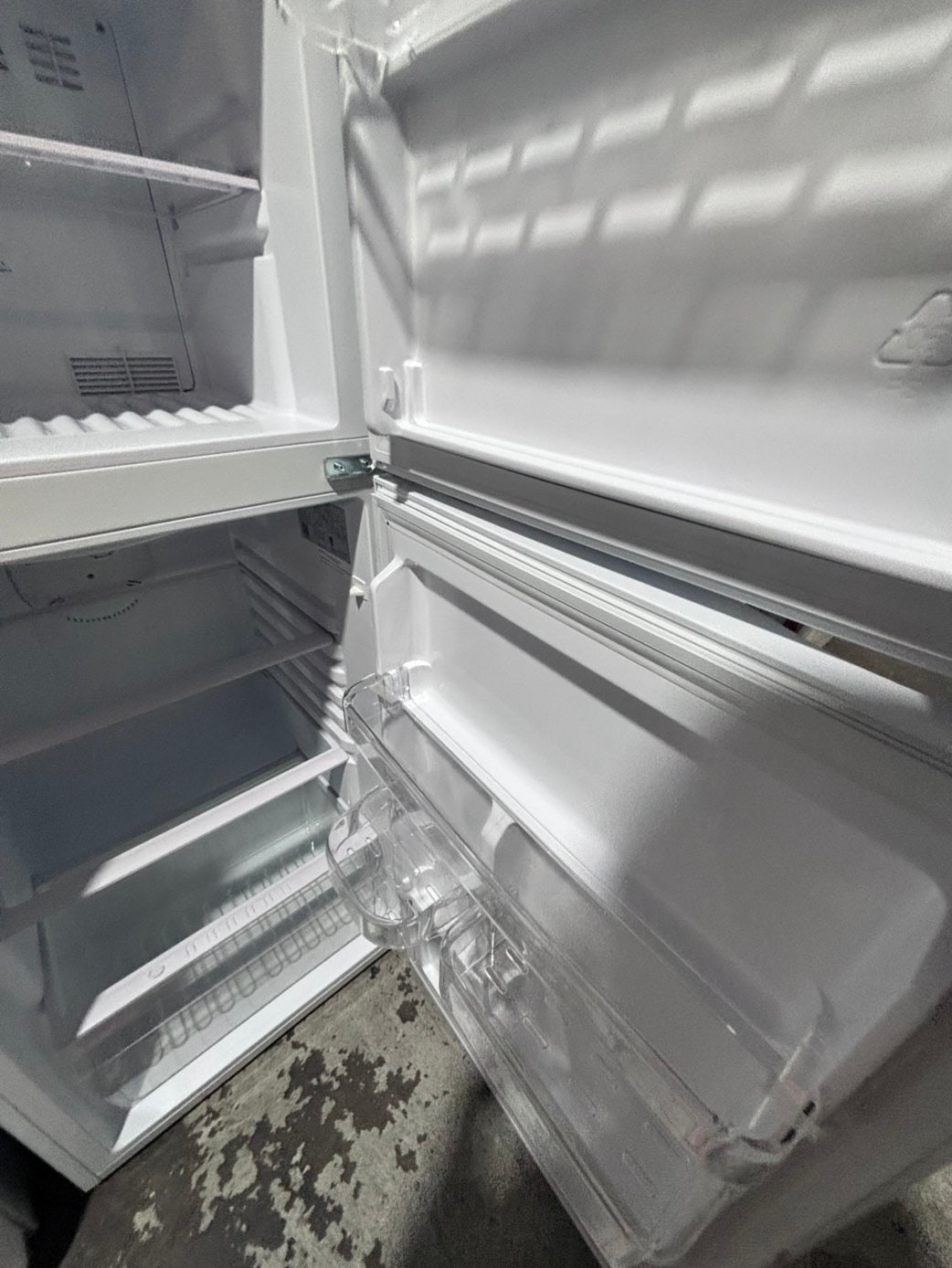 >*top freezer refrigerator stainless steel 24" refurbished #RSA1DB