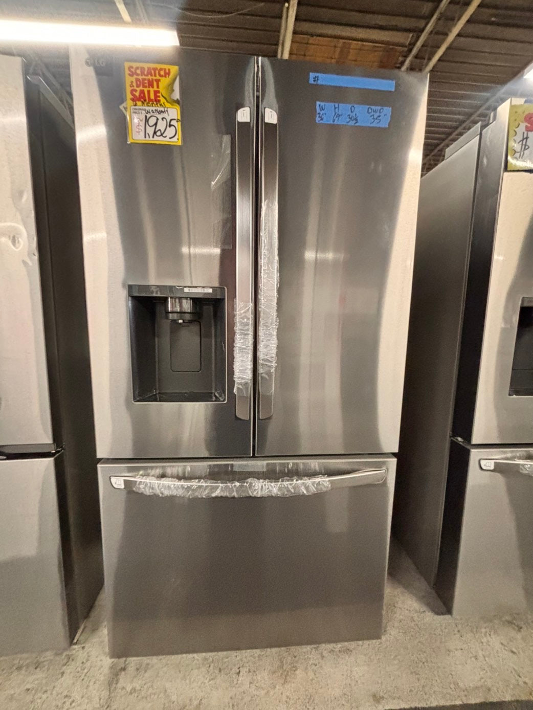 >special🎈LG New open box 📦 Refrigerator with ice maker & water dispenser - Stainless Steel #RZ23SSB