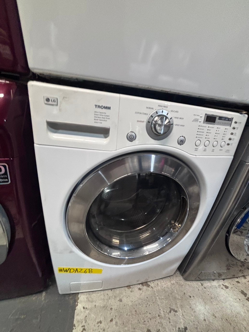 >*early July 4th special 🇺🇸LG washer & dryer set electric 220v front load stackable or side by side - sensor dry in white color #LG62BSET