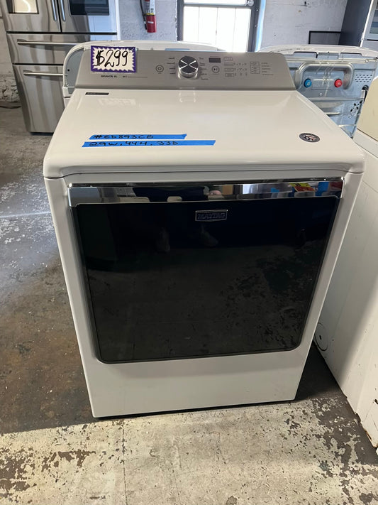- Maytag electric dryer 220v large capacity in white #ED893CB