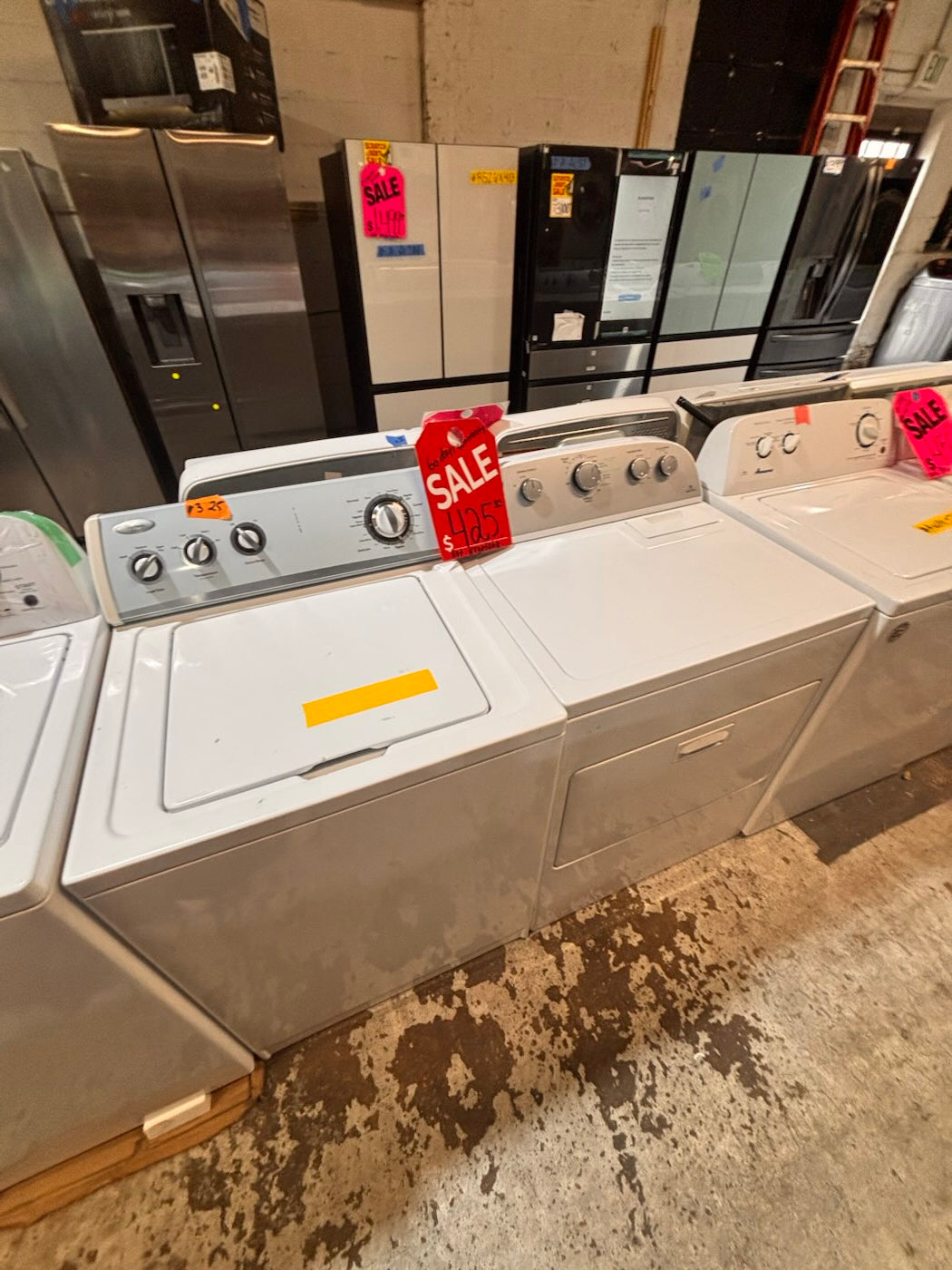 }}whirlpool top load washer with removable agitator large capacity & electric dryer 220v  set top load side by side used, refurbished working 💯  with warranty  #TSTR1YB