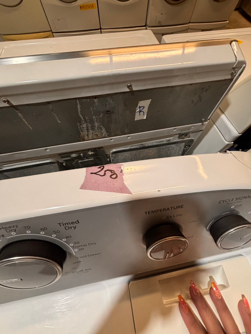 >*whirlpool side x side large capacity electric 220v dryer  in white 27” Refurbished #ED85S1B