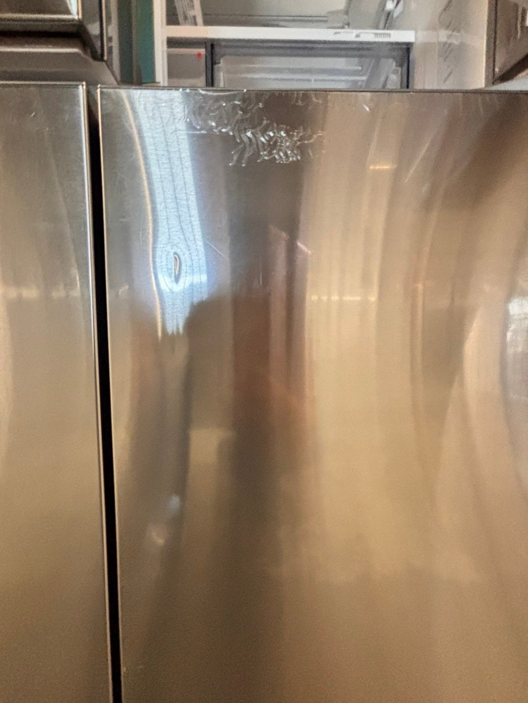 >special🎈New open box 📦 costumer return -Samsung - Bespoke 23 cu. ft. Counter Depth 4-Door French Door Refrigerator with Beverage center #RS33T41B
